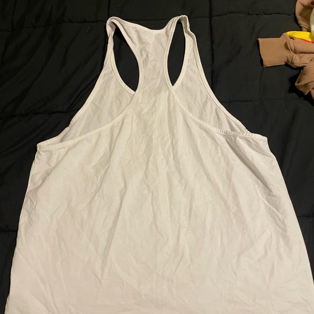Shein white “pretty” tank top